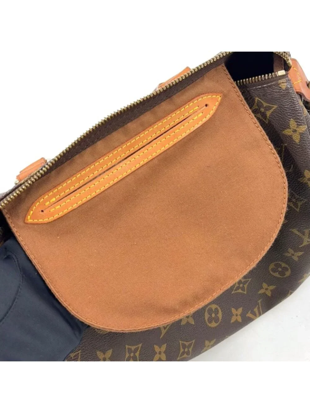 Louis Vuitton Speedy 30 Monogram Leather Brown Handbag Gold
